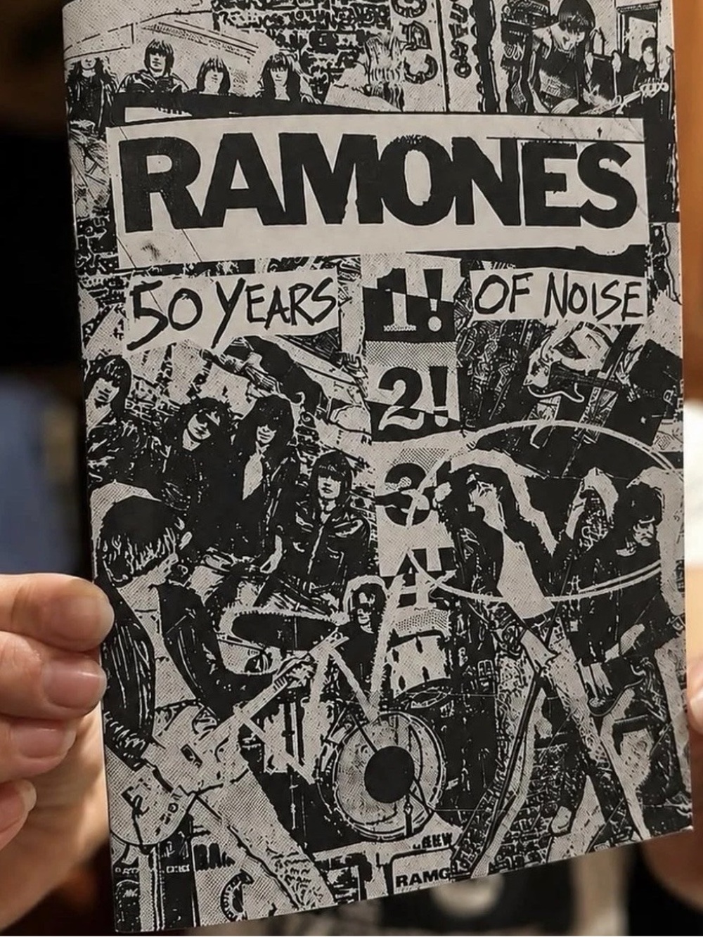 The Ramones 50th anniversary concert zine punk rock cretins Green Day Billy idol